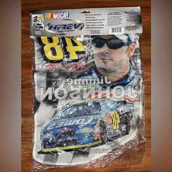 Jimmie Johnson #48 HiREV NASCAR New Banner Display Flag Lowes Racing - Picture 2 of 4